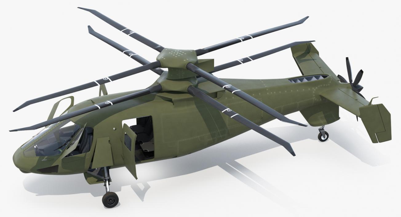 3D Attack Compound Helicopter