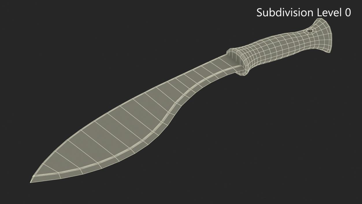 Kukri Blade Machete 3D model