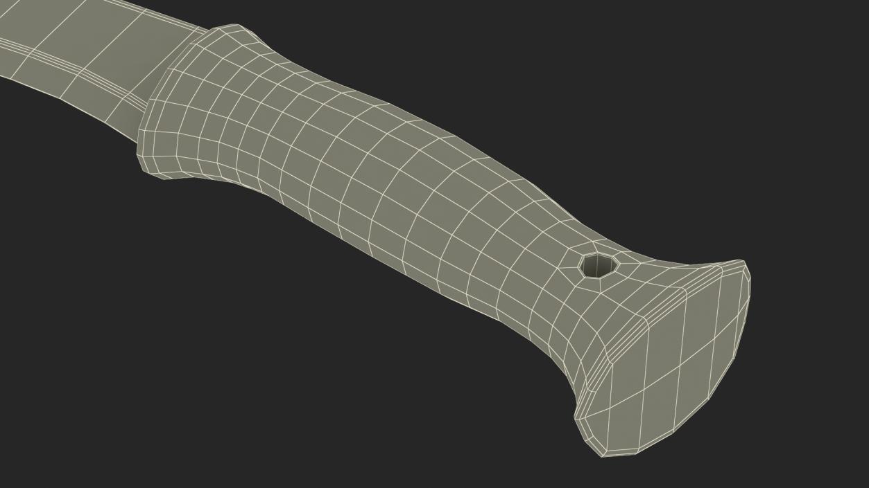 Kukri Blade Machete 3D model