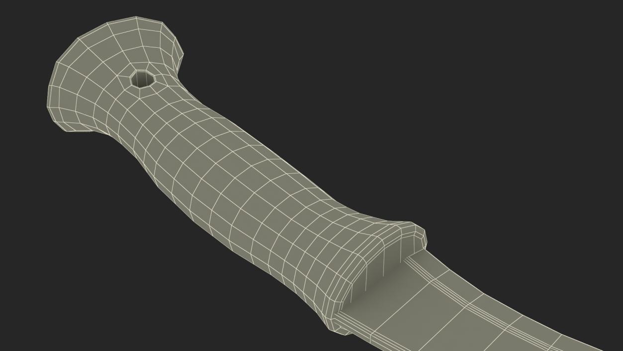 Kukri Blade Machete 3D model