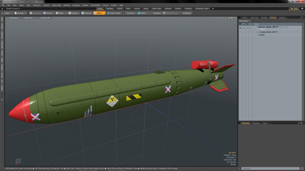 3D Nuclear Bomb WE177 model