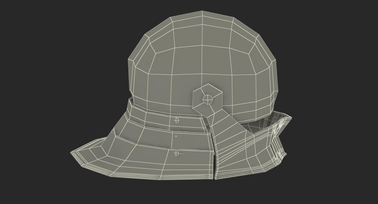 German Sallet Medieval Helmet 3D model