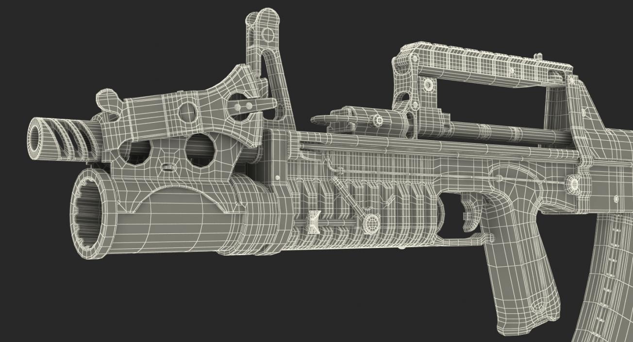 3D Amphibious Assault Rifle ADS model