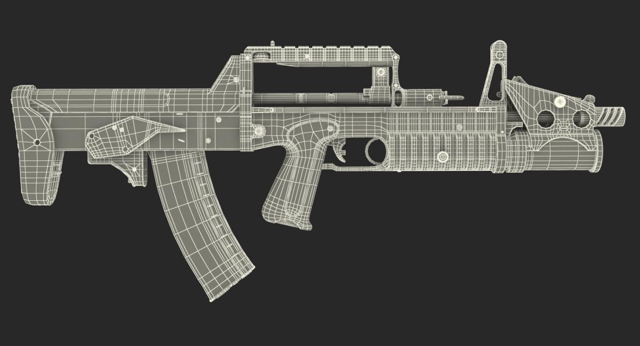 3D Amphibious Assault Rifle ADS model