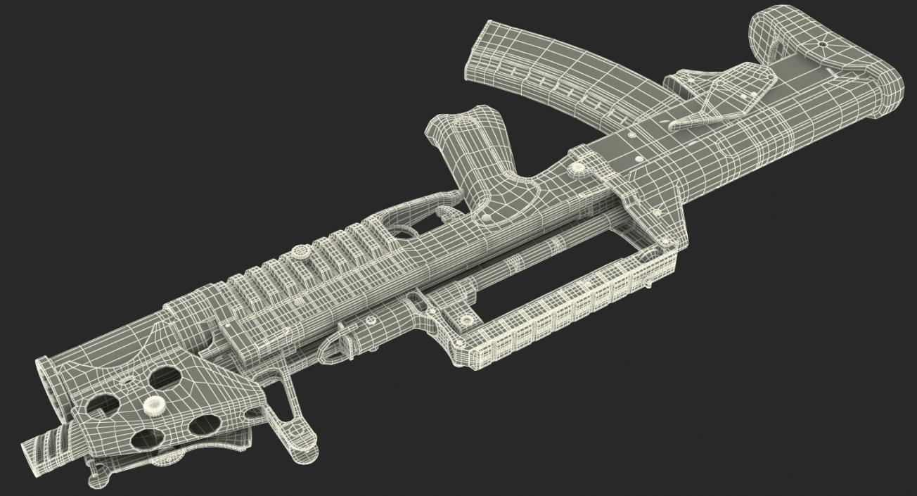 3D Amphibious Assault Rifle ADS model