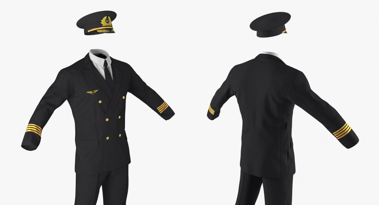 3D Airline Pilot Uniform