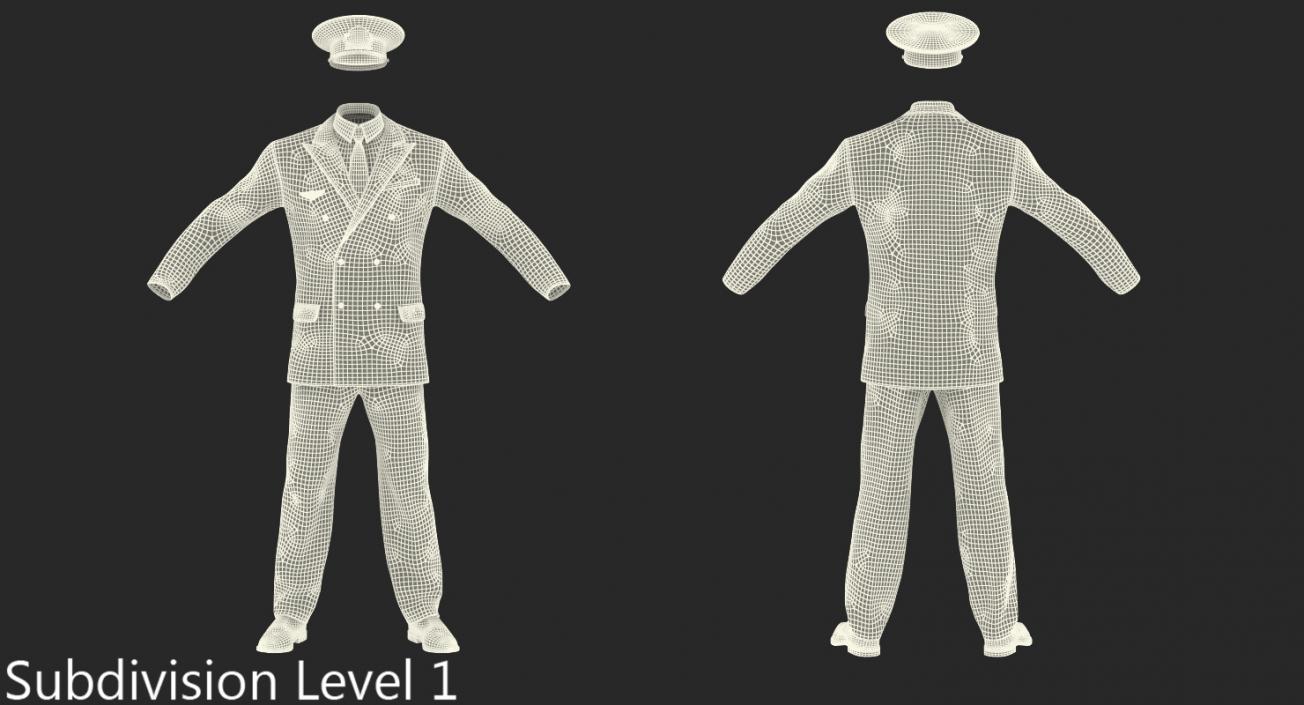 3D Airline Pilot Uniform