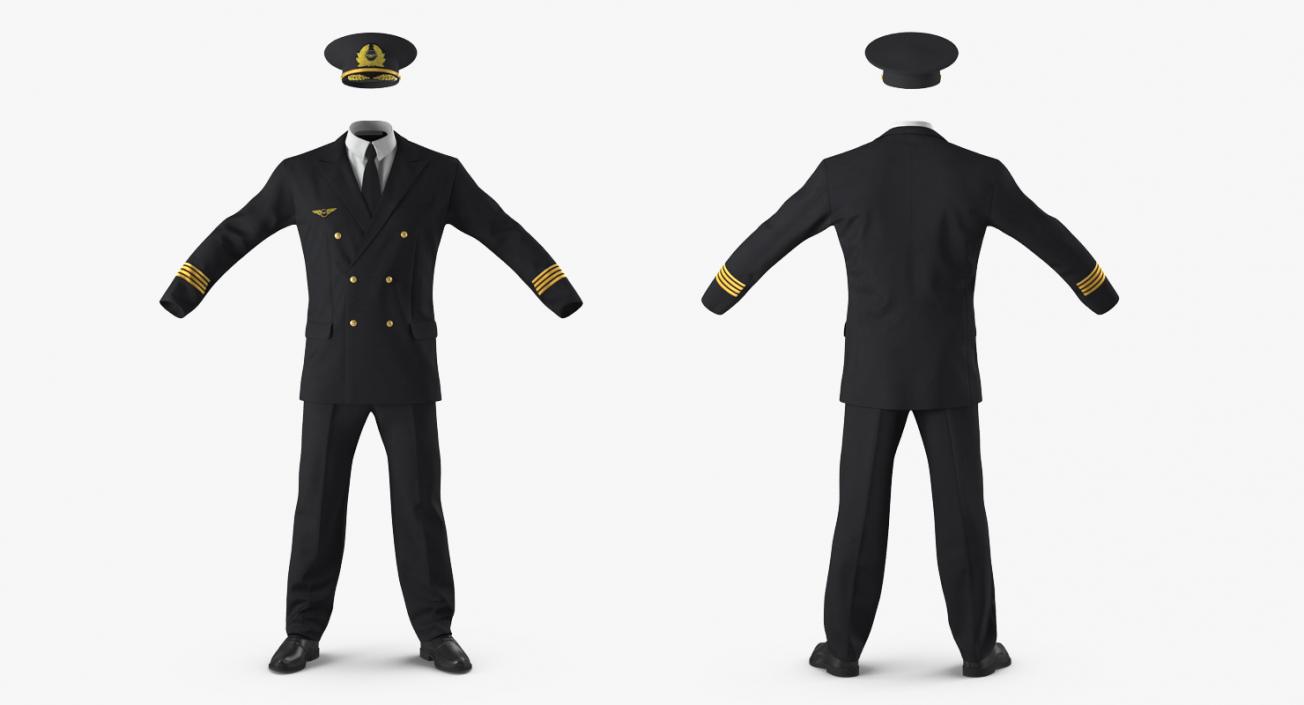 3D Airline Pilot Uniform