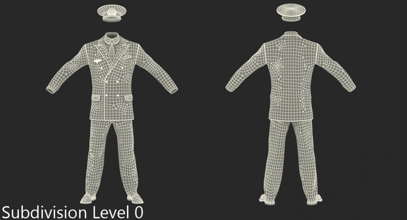 3D Airline Pilot Uniform