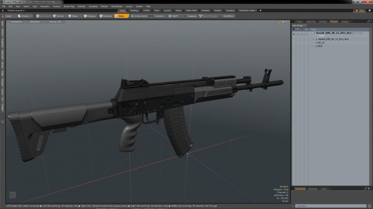 3D Assault Rifle AK-12 2011 New model