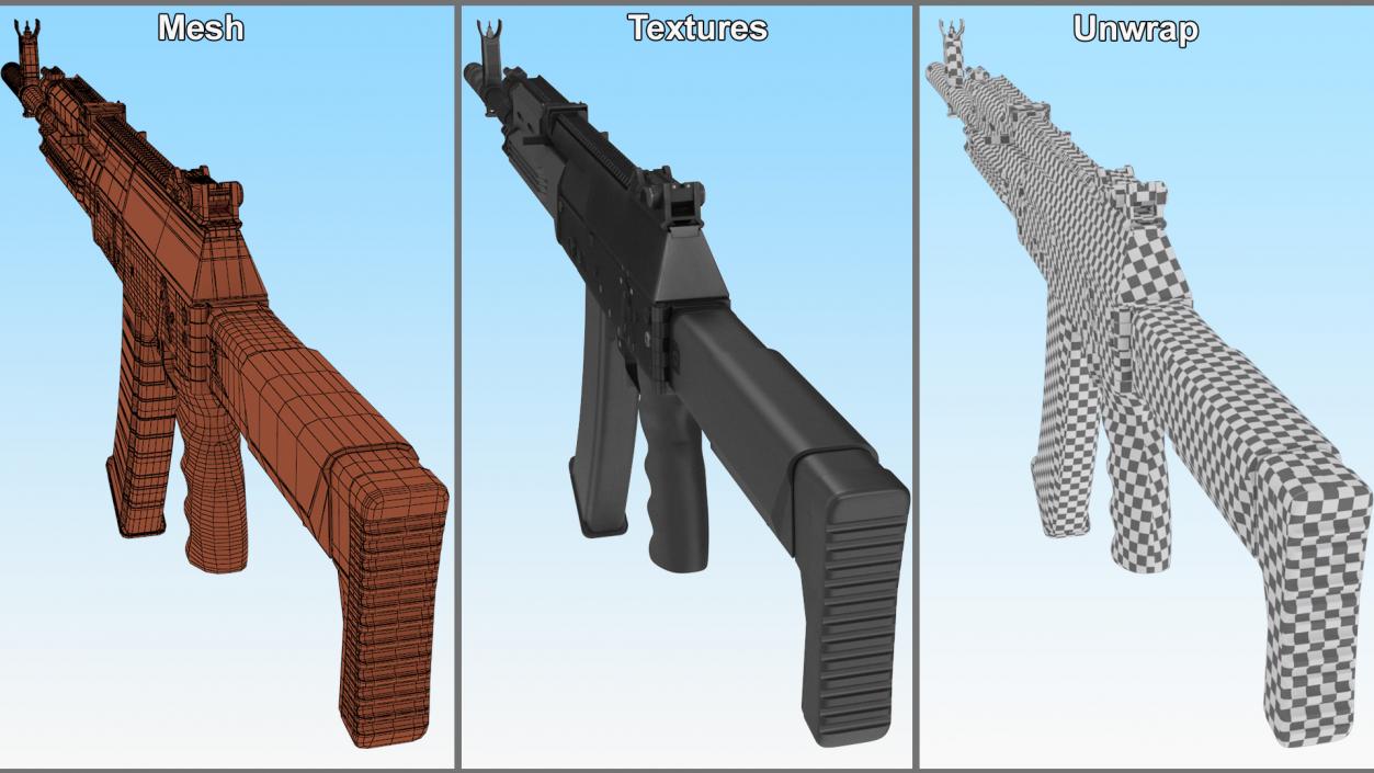 3D Assault Rifle AK-12 2011 New model