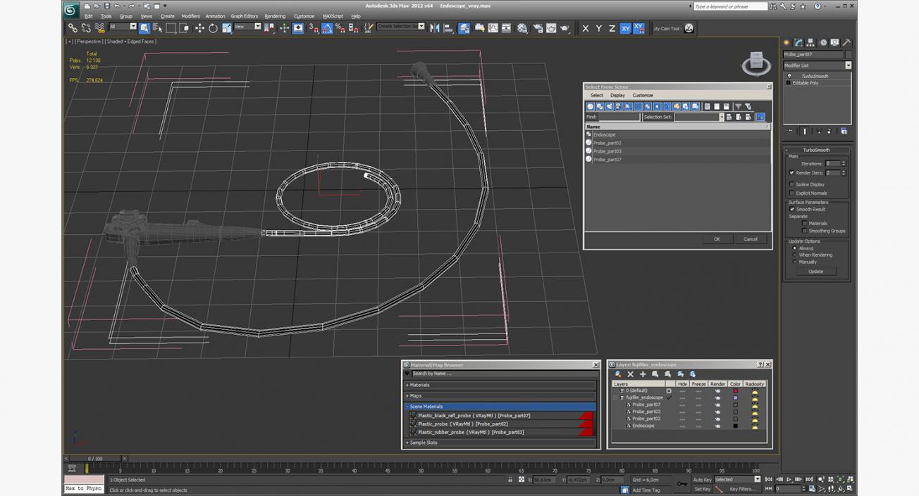 Endoscope 3D model