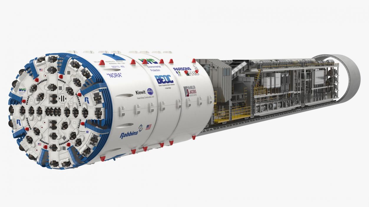 3D Nora Tunnel Boring Machine