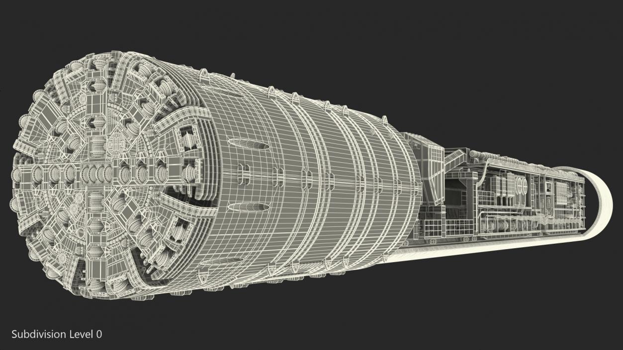 3D Nora Tunnel Boring Machine