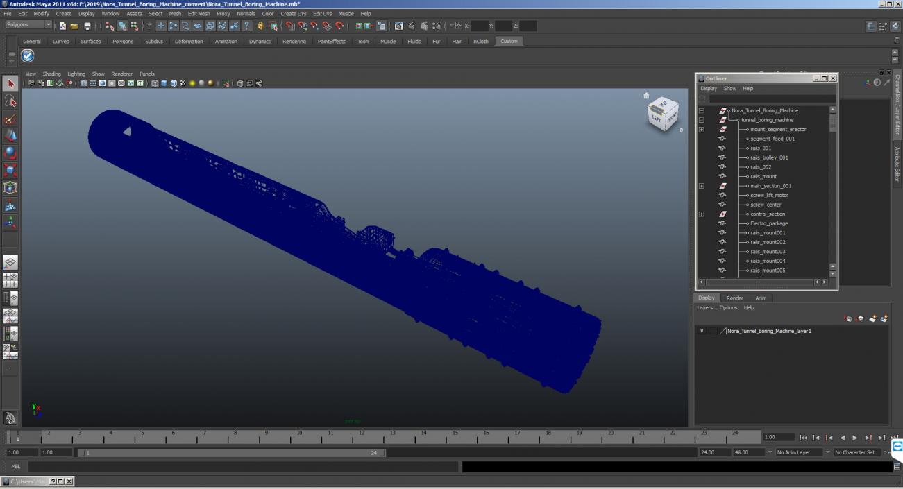 3D Nora Tunnel Boring Machine