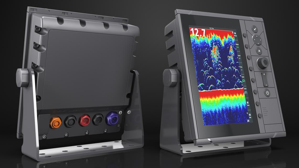 Fish Finder Sonar with LCD Display 3D model