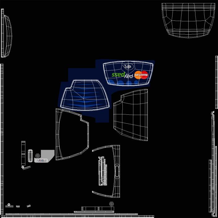 Contactless Credit Card Reader ViVOtech ViVOpay 4800 3D