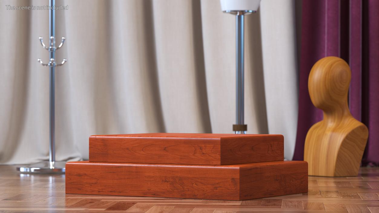 3D Wooden Podium model