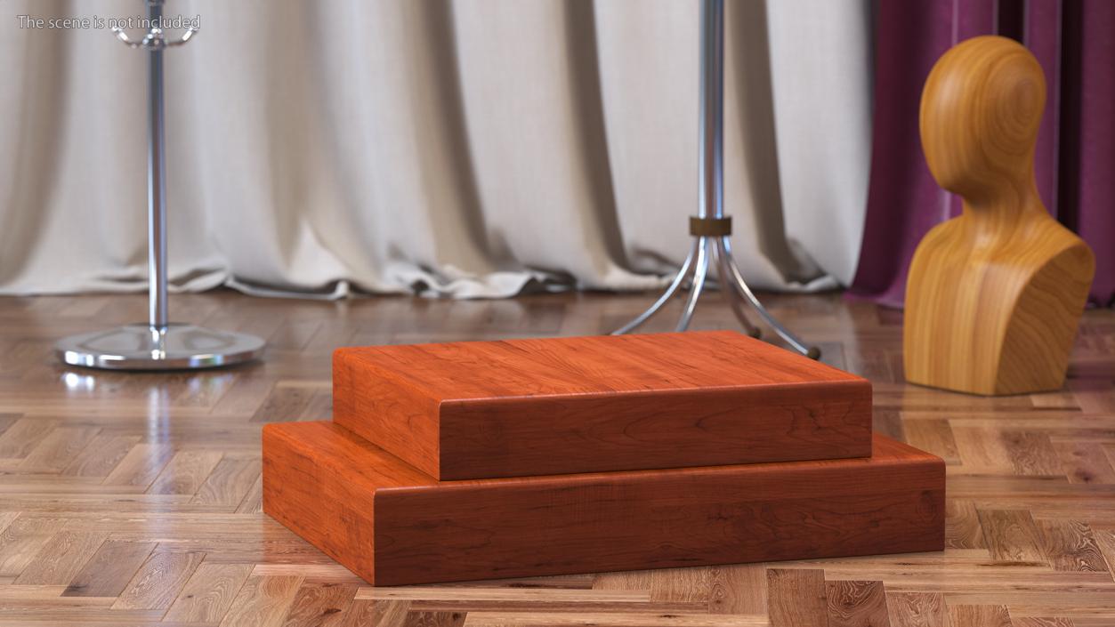 3D Wooden Podium model