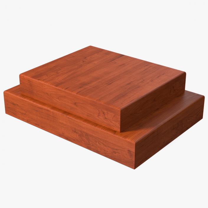 3D Wooden Podium model