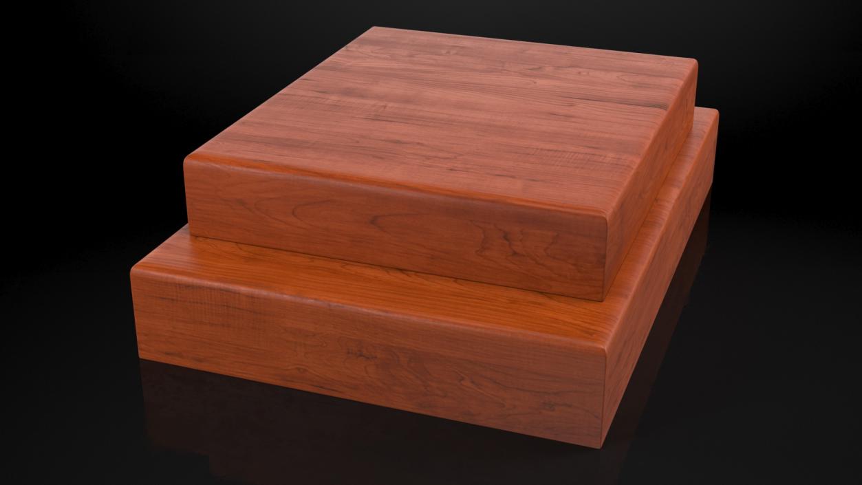 3D Wooden Podium model