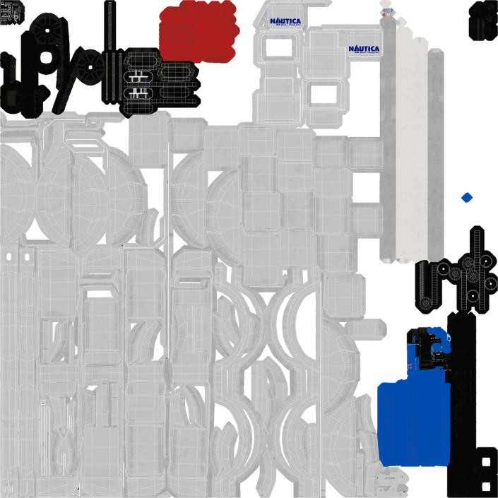 3D model Trailer Back Chassis