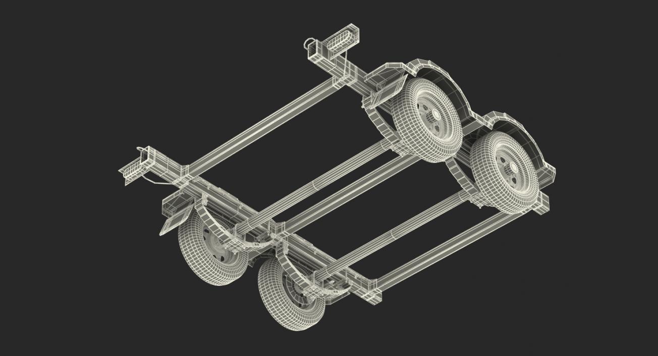 3D model Trailer Back Chassis