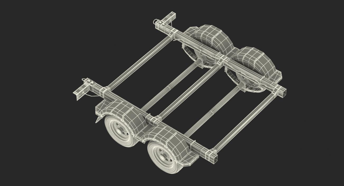 3D model Trailer Back Chassis