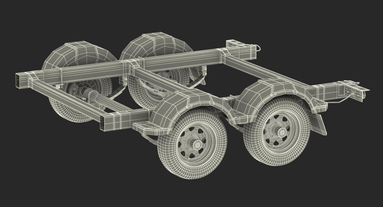 3D model Trailer Back Chassis