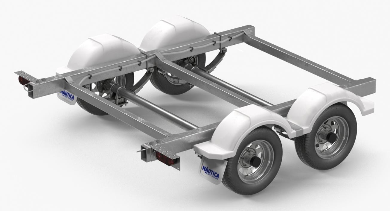 3D model Trailer Back Chassis