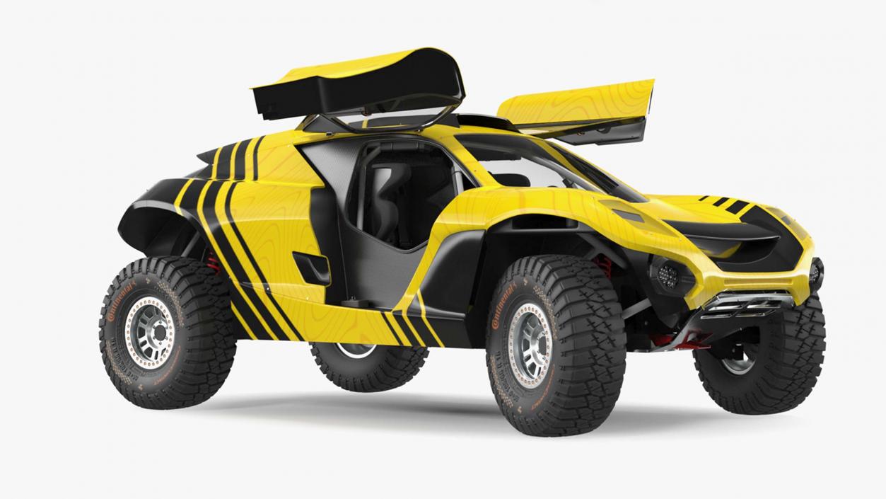 3D model Extreme E Car Racing Electric SUV Clean Rigged for Maya