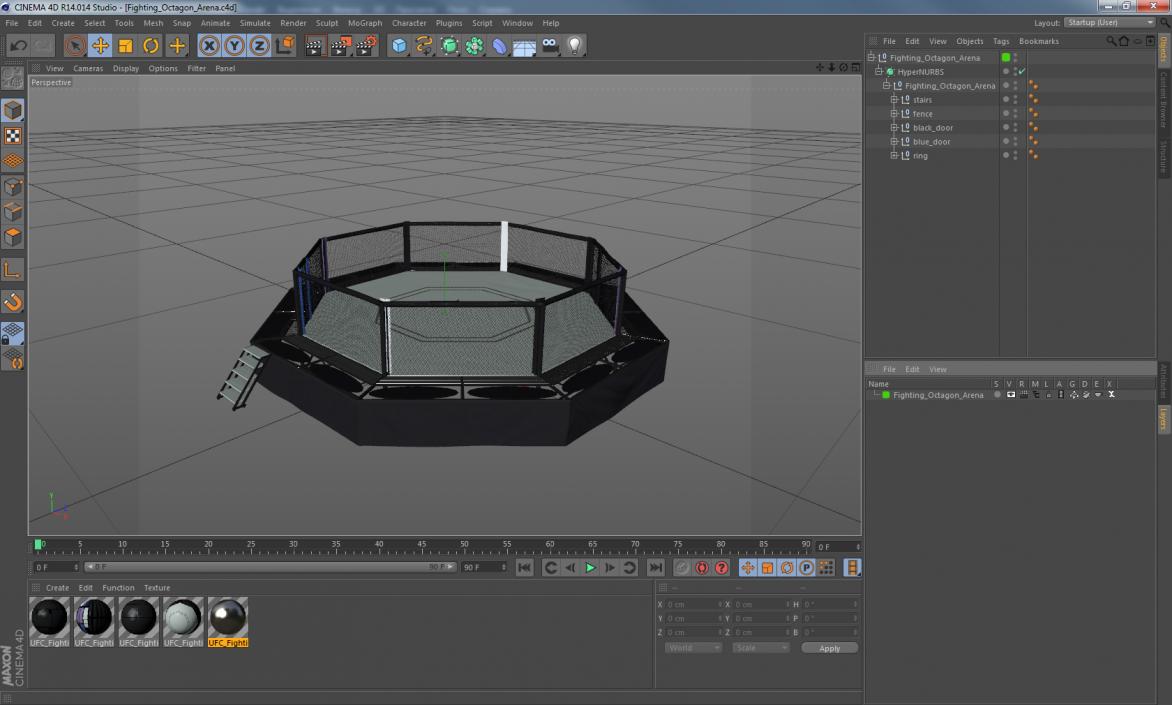 Fighting Octagon Arena 3D