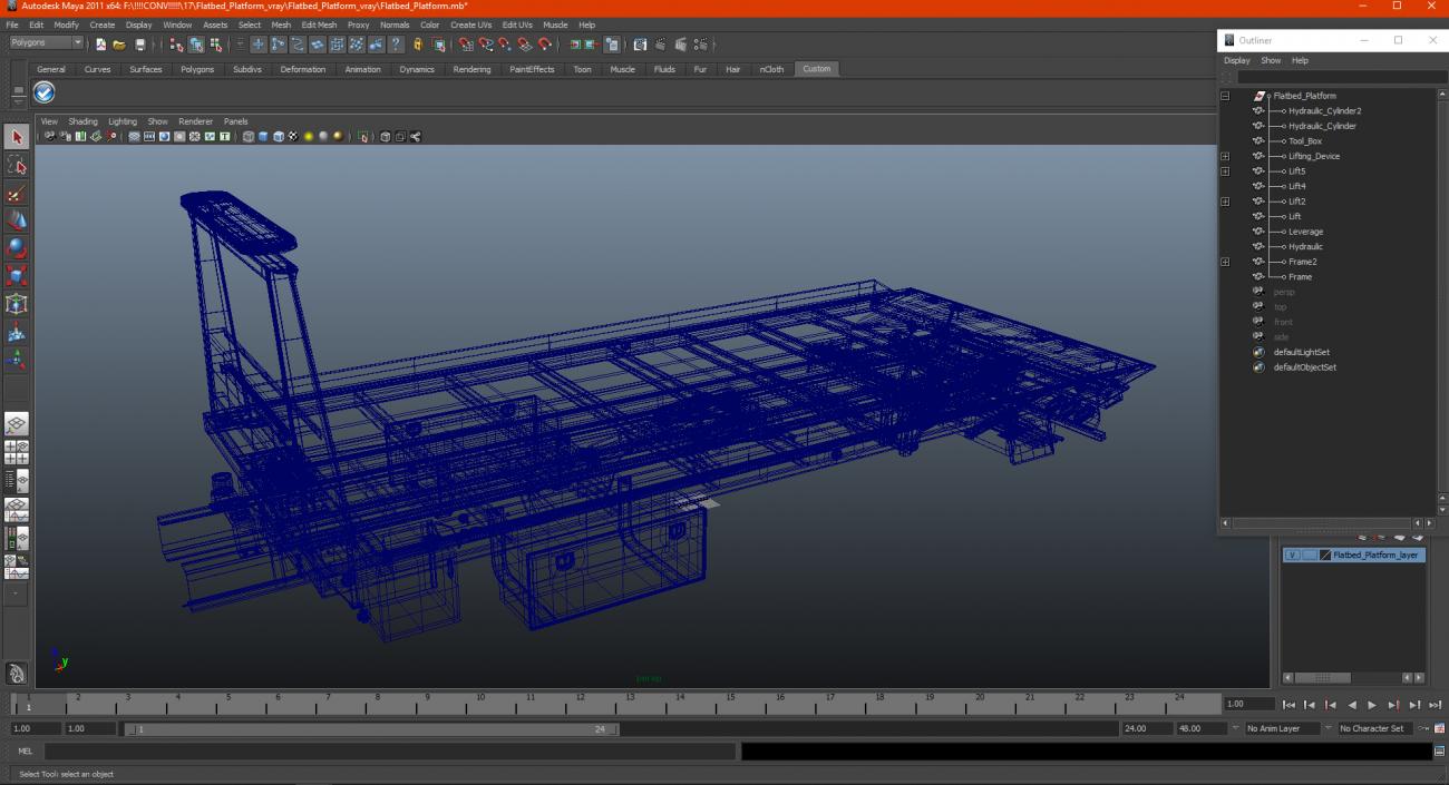 3D Flatbed Platform