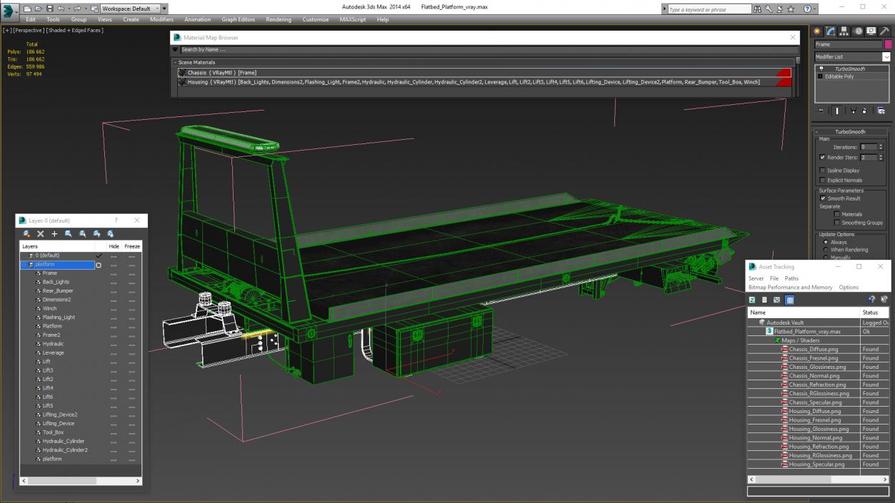 3D Flatbed Platform