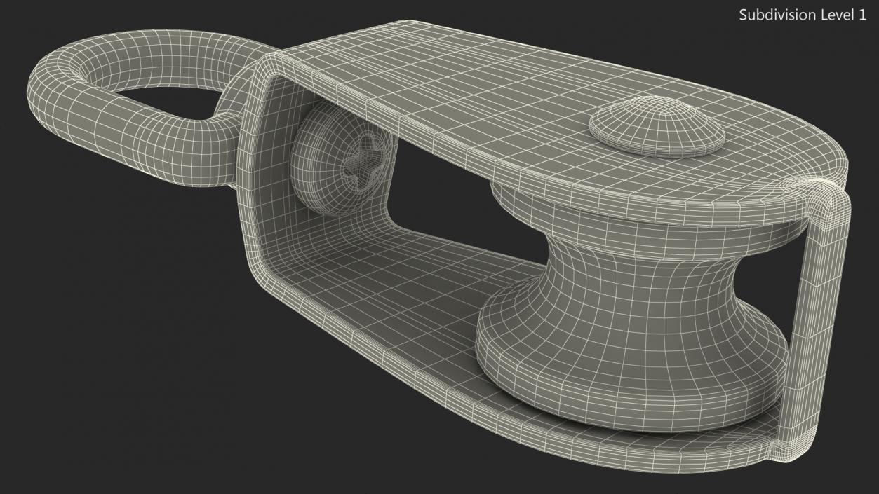 3D M15 Single Pulley Block model