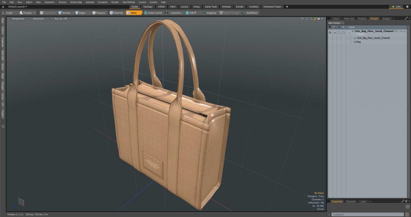 Tote Bag Marc Jacob Channel 3D