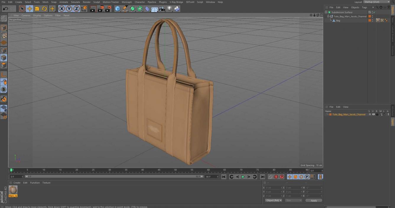 Tote Bag Marc Jacob Channel 3D