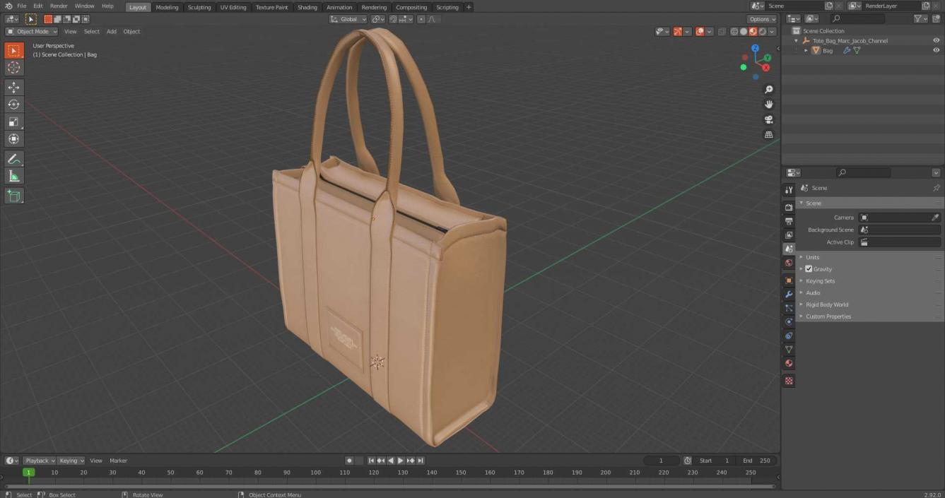 Tote Bag Marc Jacob Channel 3D