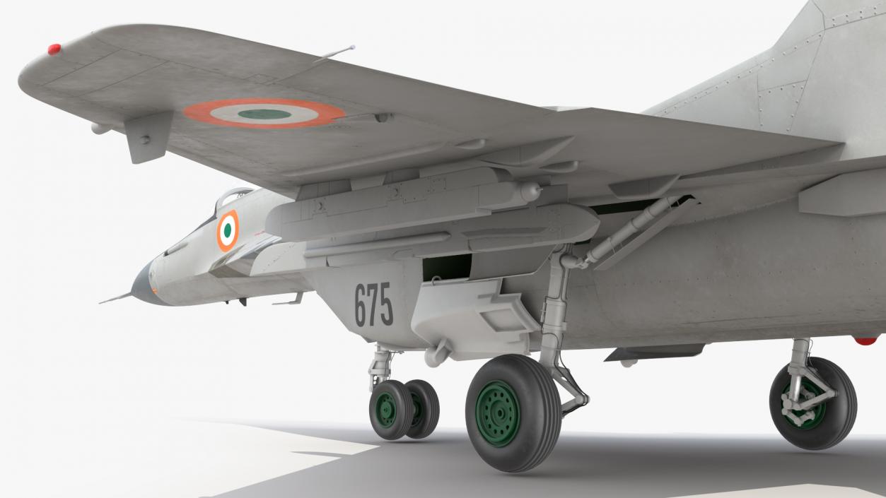 3D MiG 29 KUB Tandem Aircraft Indian Navy model