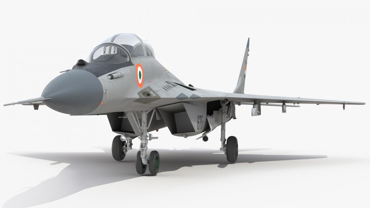 3D MiG 29 KUB Tandem Aircraft Indian Navy model