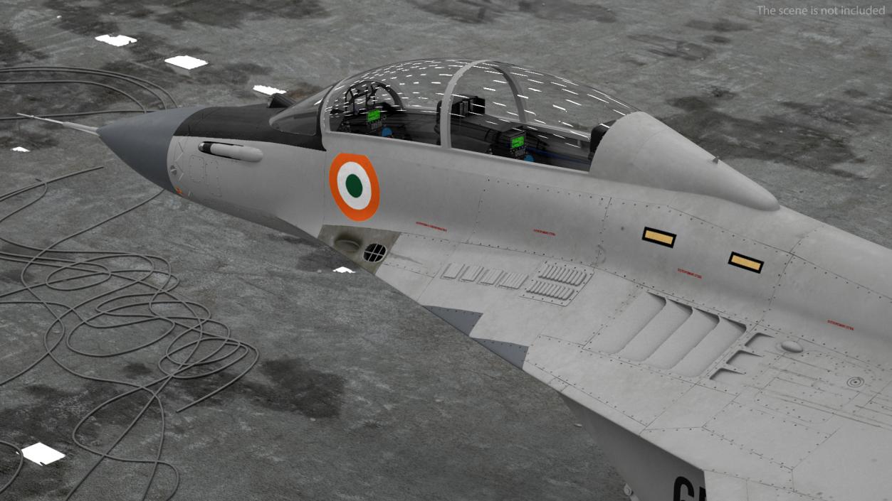 3D MiG 29 KUB Tandem Aircraft Indian Navy model