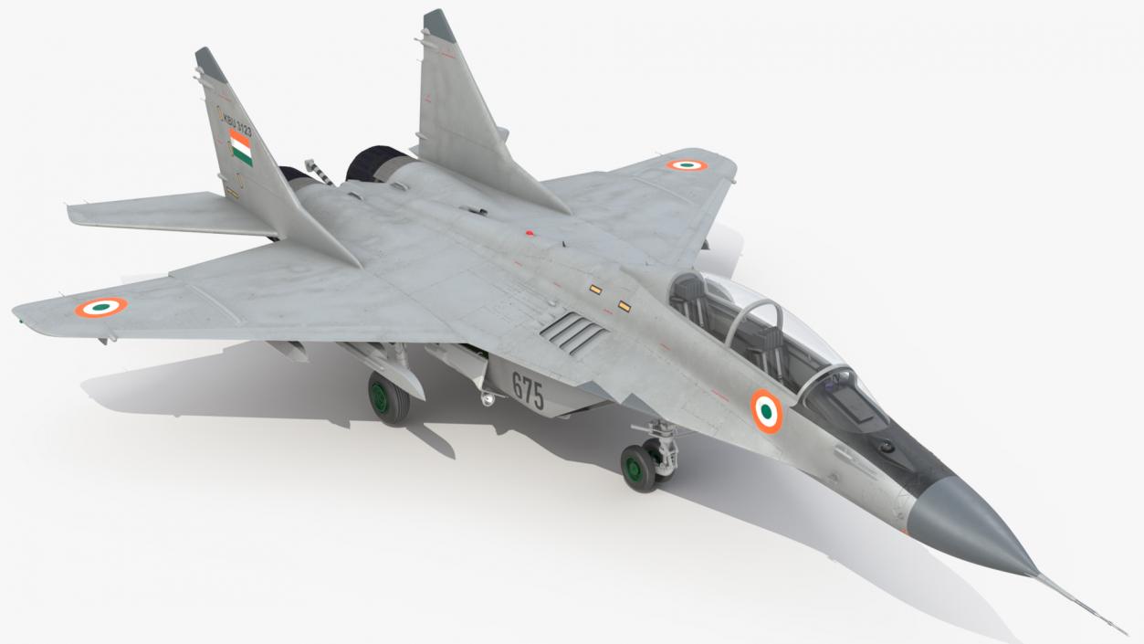 3D MiG 29 KUB Tandem Aircraft Indian Navy model