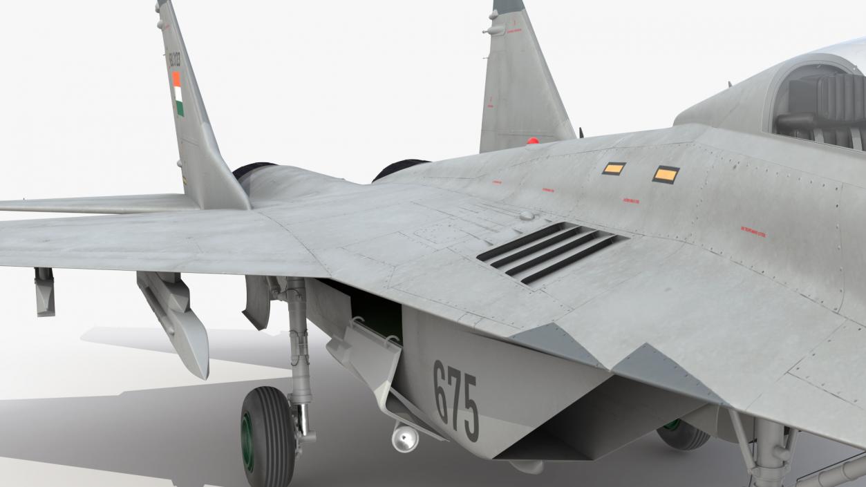 3D MiG 29 KUB Tandem Aircraft Indian Navy model