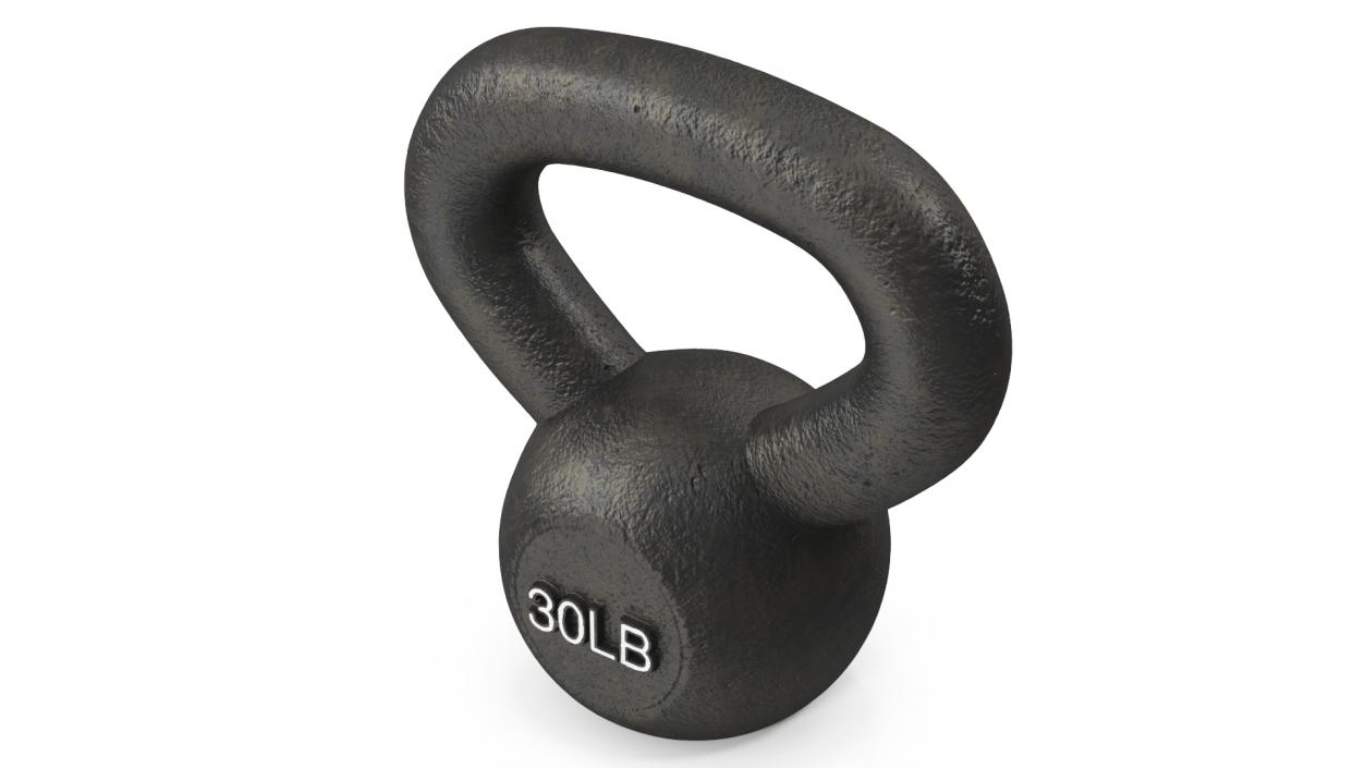 3D model Solid Cast Training Kettlebell 30lb