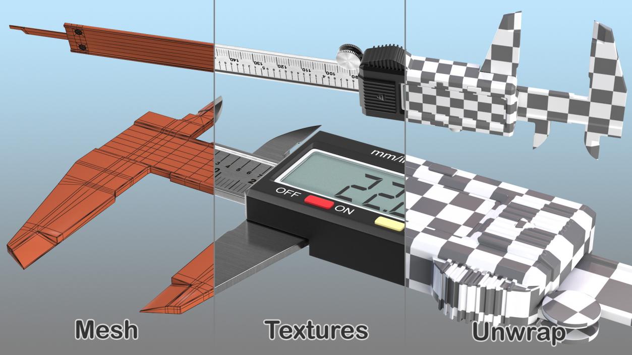 3D model Spurtar LCD Digital Vernier Caliper