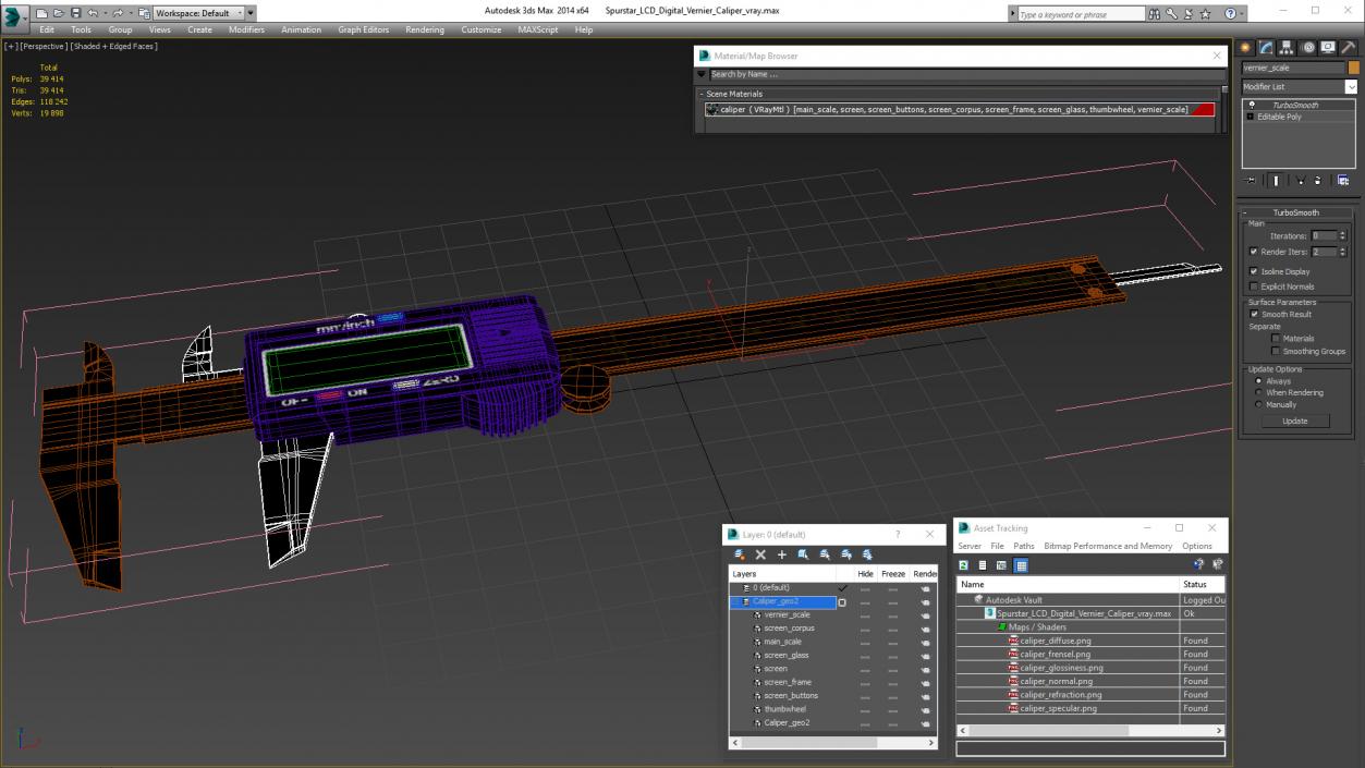 3D model Spurtar LCD Digital Vernier Caliper