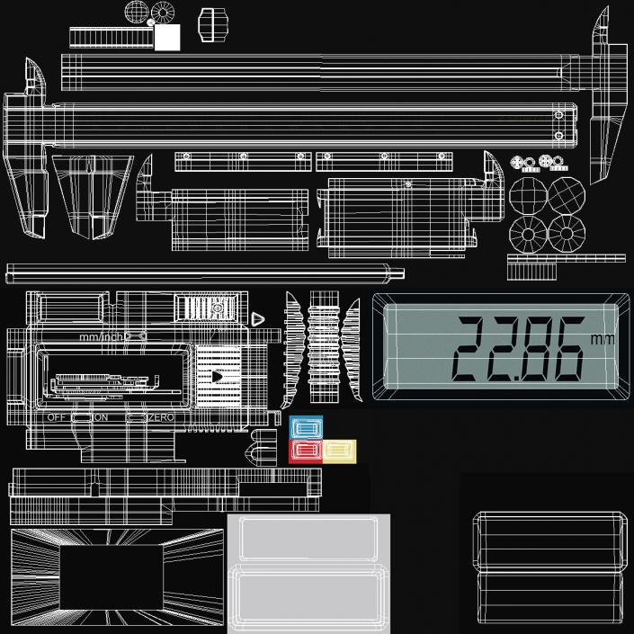 3D model Spurtar LCD Digital Vernier Caliper