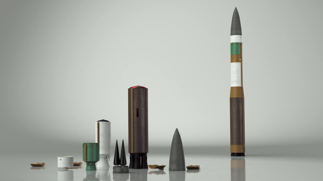 Ballistic Missile LGM-30G Minuteman 3 3D