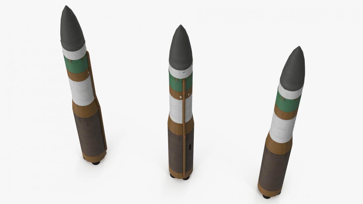 Ballistic Missile LGM-30G Minuteman 3 3D