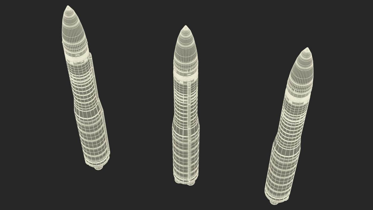 Ballistic Missile LGM-30G Minuteman 3 3D